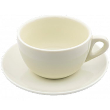 26815 Набір 2 предмети (чашка caffelatte Verona колір Ivory 350 мл з блюдцем) серія 'Verona'