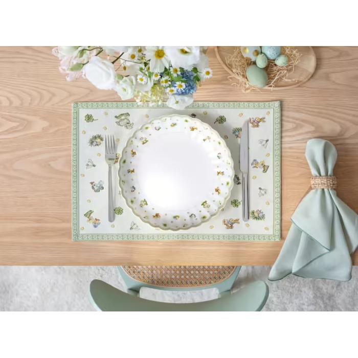 Святкова серветка під тарілку Easter Delight Villeroy & Boch, 48x32 см, набір 6 предметів
