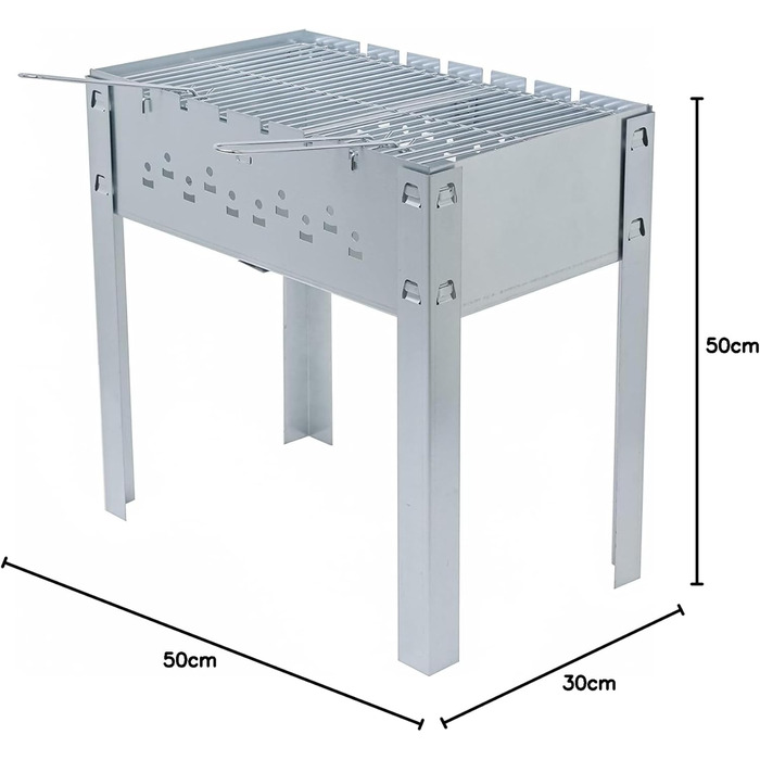Портативний мангал 30 x 50 x 50 см ACTIVA
