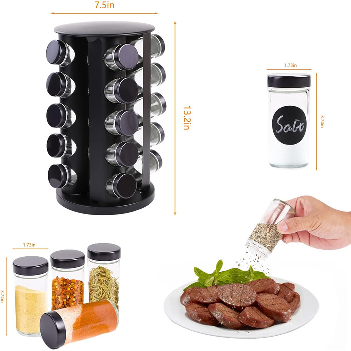 Карусель для спецій на 20 баночек Yunkctuk