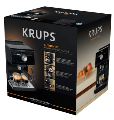 Кофеварка эспрессо Krups XP381810 OPIO BLK (7076115)