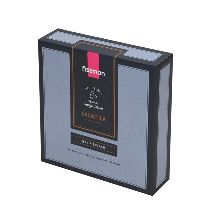 Набір Fissman з 2-х тарілок GALACTICA 16 см порцеляна (13632)
