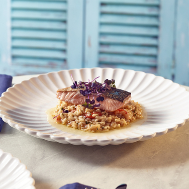 Блюдо 30 см, Incise Porcelain Scalloped, GenWare