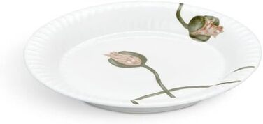 Тарелка десертная 19 см, белая с акварельным узором Poppy Hammershøi Kähler