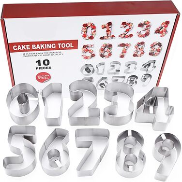 Набір формочок для печива у формі пряникового будиночка, FantasyDay, 10 шт. , формочки для печива з нержавіючої сталі, різдвяні формочки для тематичних тортів, тортів на день народження, помадного печива, сендвічів (10 шт.)