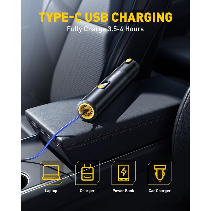 Портативный пылесос с функцией выдувания и всасывания AUXITO