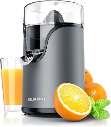 Соковижималка - Ручна соковижималка з нержавіючої сталі - механічна соковижималка - соковижималка для апельсинів Соковижималка для цитрусових ручна з важелем - для апельсинів, грейпфрутів, цитрусових - суцільна конструкція (B антрацит)