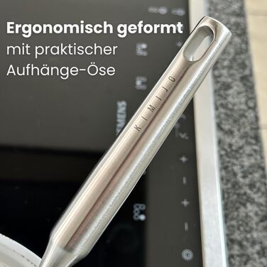 Набір кухонного начиння KIMIJO з 7 предметів з нержавіючої сталі - Високоякісне кухонне начиння для воку та кухні - Ложка для сервірування, шумівка, лопатка, ложка для перевертання риби, ополоник, ложка для спагетті та ложка для перевертання воку