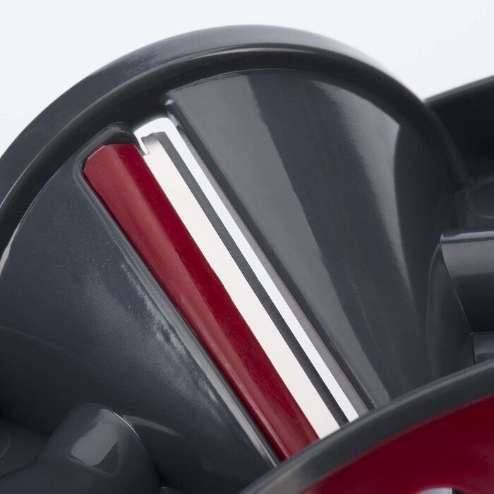 Ручний спіральний різак для овочів Westmark з 2 ріжучими конусами та фіксатором, нержавіюча сталь/пластик, антрацит/червоний, 11622260 (Triolo)