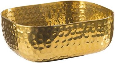 Алюминиевая чаша APS с кованой поверхностью для холодных и горячих блюд, 23,0 x 15,5 см, 1,4 л. (Золото, 12 x 15,5 см, высота 5,5 см)