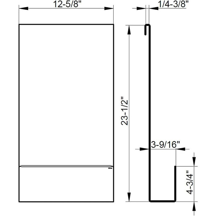 Алюмінієвий душовий піддон Keuco, чорний, зі знімним кошиком, гачком для рушників і зливними отворами, 32x60x12см, для підвішування в душі