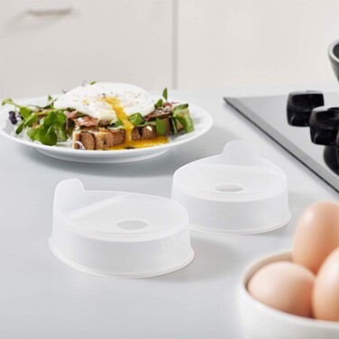 Набір для смаження яєць Joseph Joseph Froach Pods, білий, 4,5 х 11,8 х 10 см