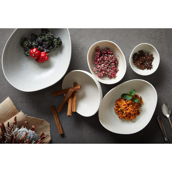 Серія PIETRA, набір посуду, набір тарілок Набір тарілок 27 х 20 х 3 см (16 шт. , комбінований сервіз 16 шт. ), 22139