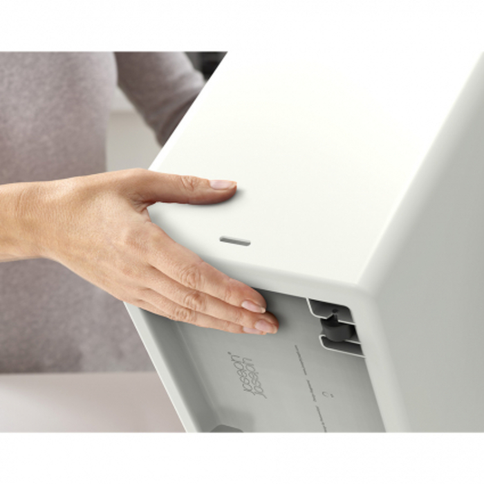 Контейнер для сміття з двома баками 60 л, білий Totem Pop Joseph Joseph