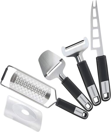 Набір для нарізання сиру, 4 предмети,  сріблястий/чорний Sense Fackelmann