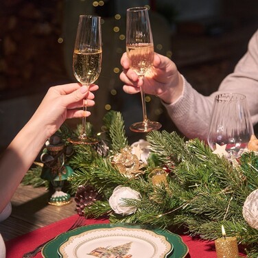 Набір з 2-х бокалів Fissman для шампанського 230 мл скло (19054)