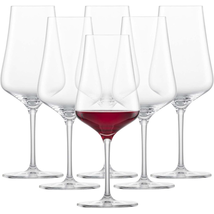 Бокал для белого вина SCHOTT ZWIESEL Fine (набор из 6 шт.), стильные бокалы для белого вина, бокалы из тританового хрусталя, пригодные для мытья в посудомоечной машине, сделано в Германии (арт. No 113758) (486 мл)