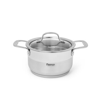 Каструля зі скляною кришкою 16 см 1,8 л NORDIA Fissman