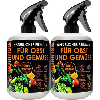 Натуральний засіб для чищення фруктів та овочів 2 x 500 мл QUARISS