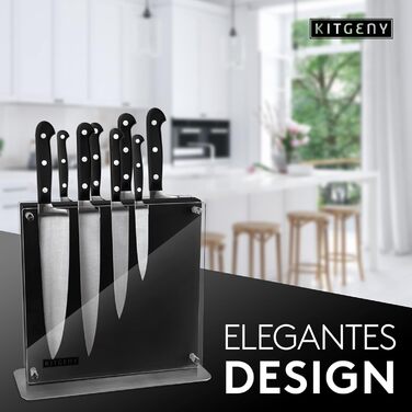 Магнітний блок для ножів, чорний KITGENY