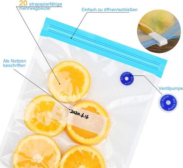 Вакуумные пакеты 20 пакетов 30 x 34 см sinzau