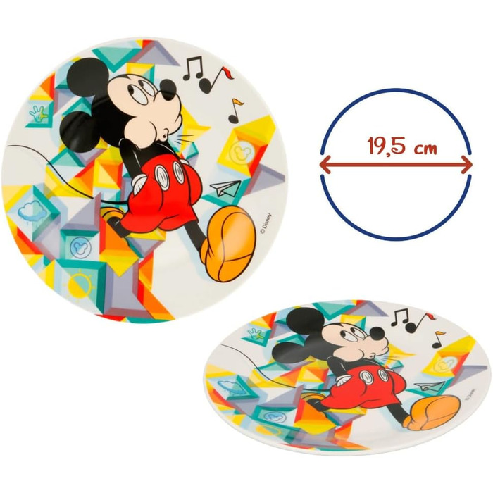 Набір дитячого посуду "Міккі Маус", 3 предмети CARTOON