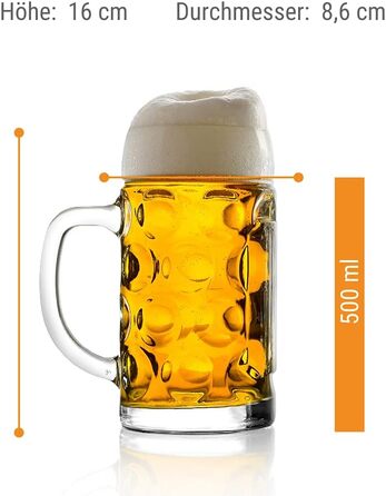 Набір з 6 пивних кухлів 0,5 л, Isar Stölzle Lausitz