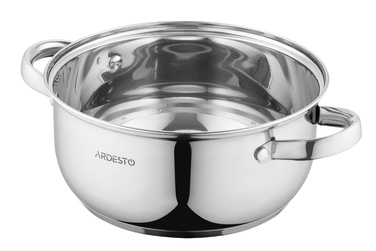 ARDESTO Gemini Gourmet Pot, стеклянная крышка, 2,7 л, нержавеющая сталь