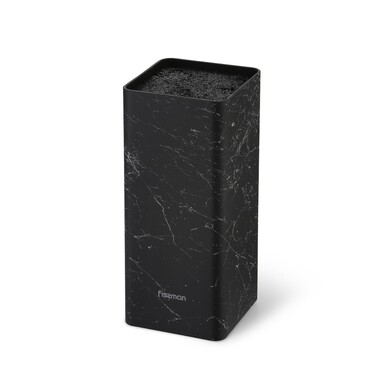 Підставка Fissman для кухонних ножів 10x10x22 см, колір ЧОРНИЙ МАРМУР пластик (12883)