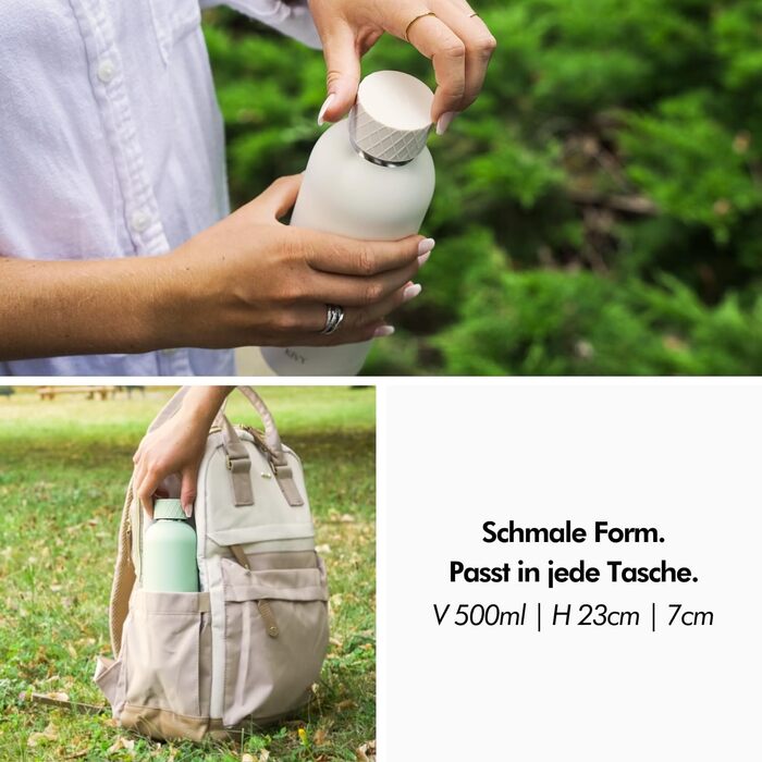 Термопляшка 500 мл, Taupe KIVY