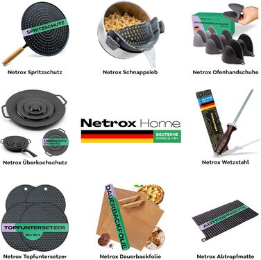 Набір із 4 силіконових підставок під гаряче Netrox