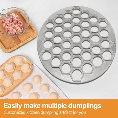 Форма для пельменів з 37 отворами, 2-в-1 пельменник Mritrit