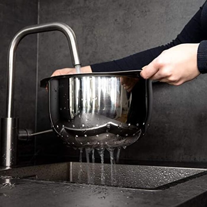 Кухонное сито HEYNNA из нержавеющей стали / капельное ситечко с ручками Ø 26 см, нержавеющая сталь подходит для посудомоечной машины / кухонное сито в качестве сита для макарон, сита для салатов, рисового сита / дуршлага нержавеющая сталь