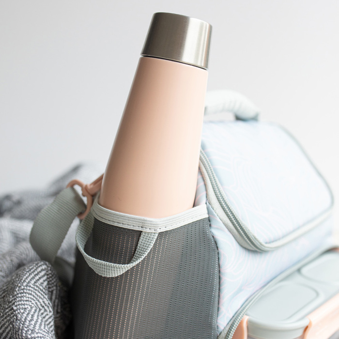 Бутылка металлическая Built Mindful, с двойными стенками, бежевая, 540 мл