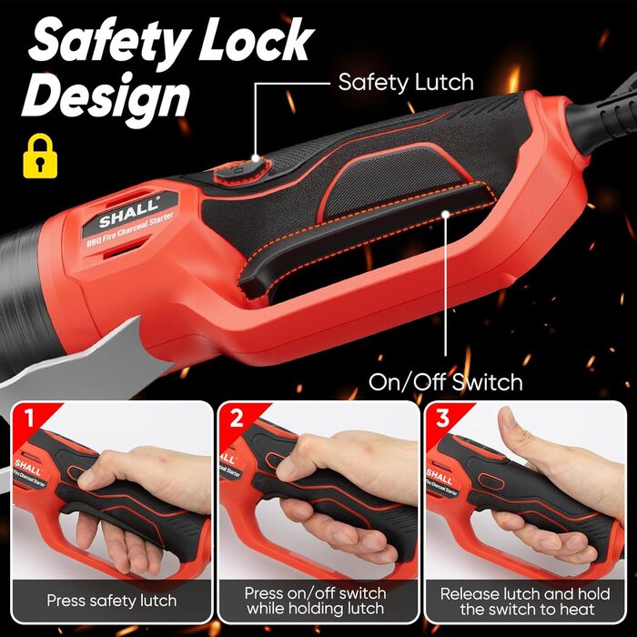 Розпалювач для вугілля 1850 Вт Shall