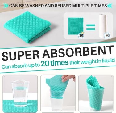 Серветки для прибирання кухні 15 шт 19 х 17 см Votoko