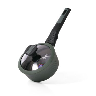 Ковш Fissman BRILLIANT 16x7,5см/1,3л со съемной ручкой и стеклянной крышкой (14380)