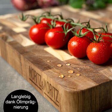 Доска разделочная 41 x 30 x 3 см, акация Moritz & Moritz