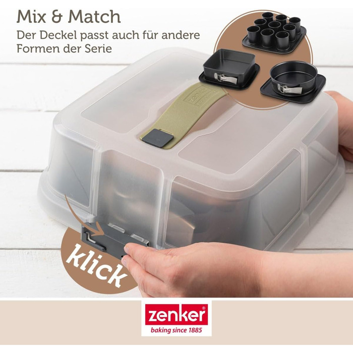 Форма для выпечки на 9 тарталеток с крышкой для транспортировки Zenker
