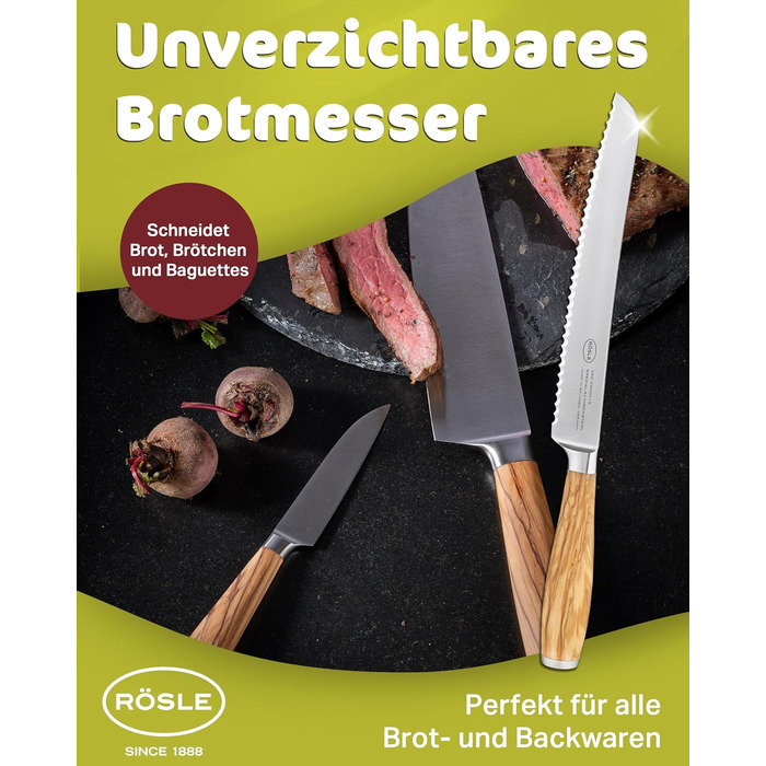 Ніж для хліба 22 см Artesano Rosle