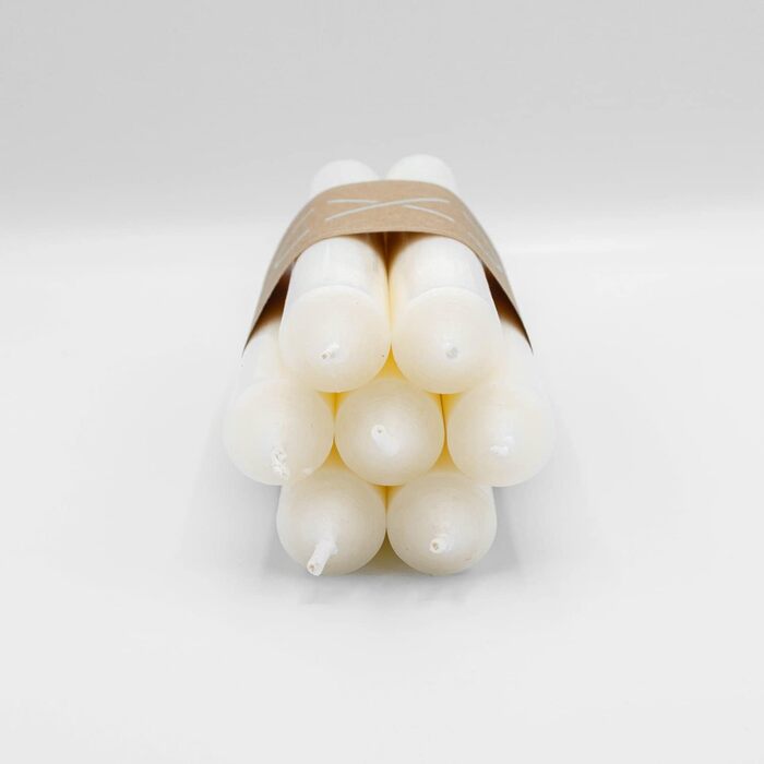 Набір з 7 конічних свічок 2,2 х 18 см, колір слонової кістки Infinity Boxs