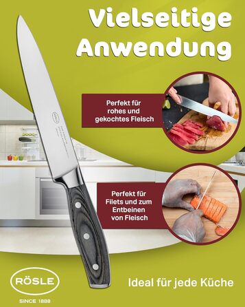 Ніж для м`яса 18 см Wolfgrey Rosle