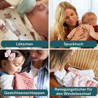 Набір із 6 рушників для дітей 30 х 30 см KOALA BABYCARE