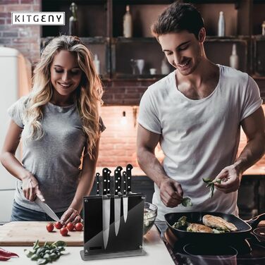 Магнітний блок для ножів, чорний KITGENY