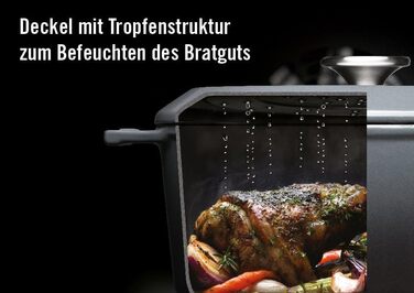 Чавунна каструля синього кольору з кришкою та силіконовими ручками 24 см Woll