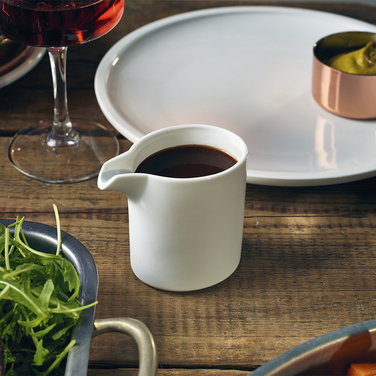 Молочник 150 мл, без ручки, білий, GenWare