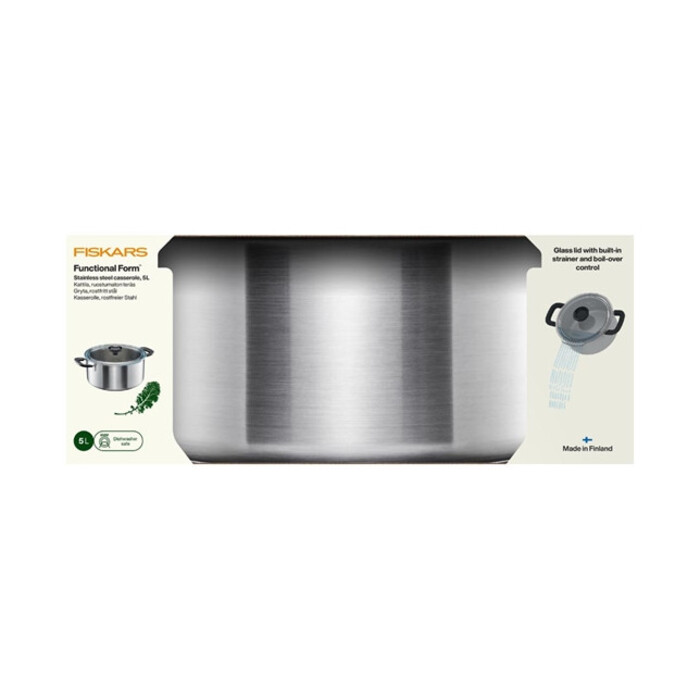 Каструля з кришкою Fiskars Functional Form 5 л (1072317)