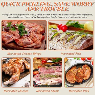 Вакуумный маринатор для мяса и овощей 5 л белый Generic