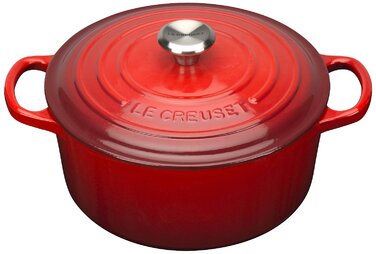 Каструля / жаровня 22 см, вишневий Le Creuset