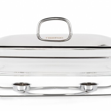 Марміт прямокутний Fissman 38,5x23,5x6 см / 3,6 л жаростійке скло (6048)